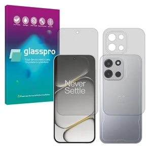 Glass Pro transparent screen protector borderless model suitable for OnePlus Turbo 6 mobile phone along with the back protector