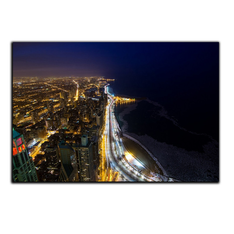 تابلو شاسی بکلیت طرح منظره شهر در شب مدل SH-459