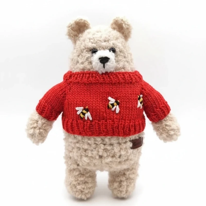 عروسک بافتنی طرح خرس قطبی