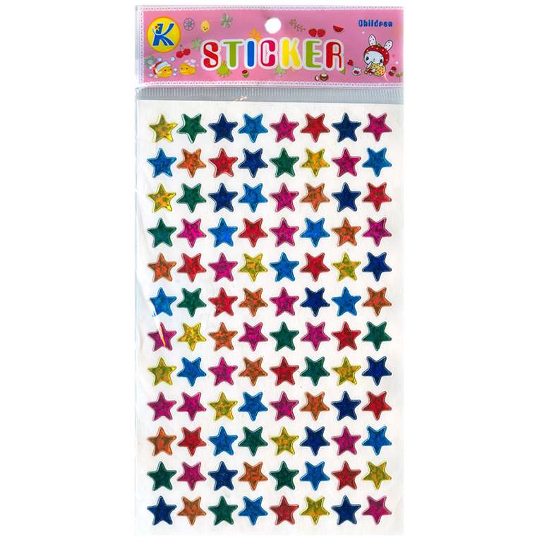 برچسب طرح ستاره کد big_ star بسته 10 عددی 
