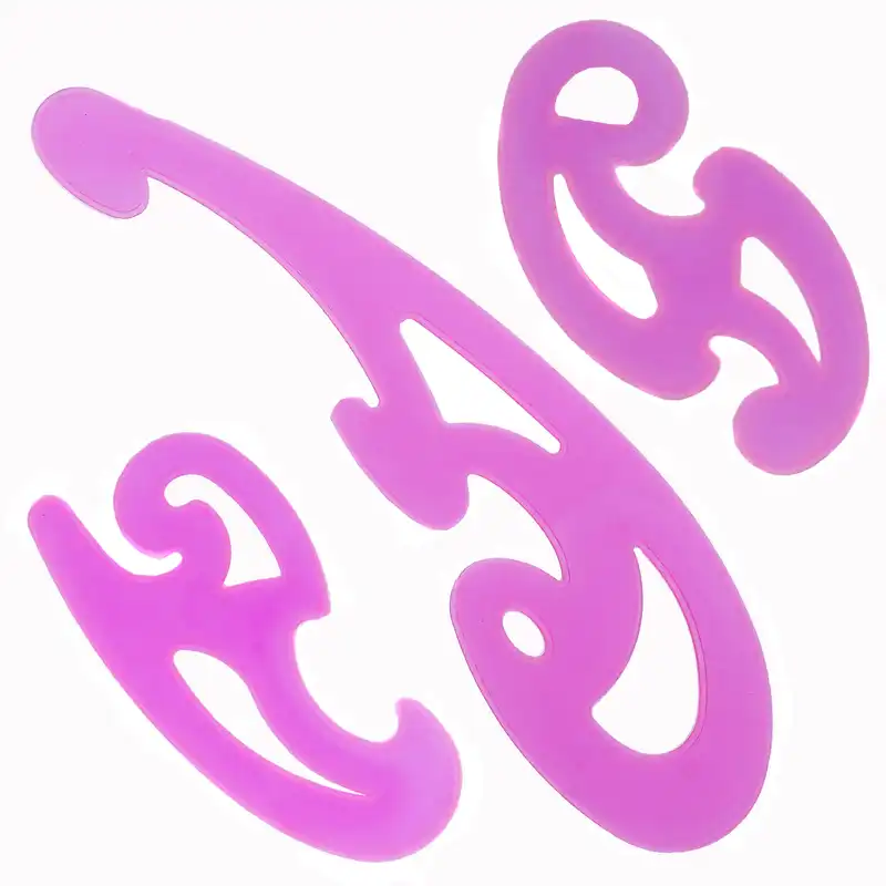 خط کش خیاطی
 مدل Pis3 بسته 3 عددی