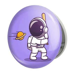 آینه جیبی خندالو طرح فضانورد مدل تاشو کد 25059 