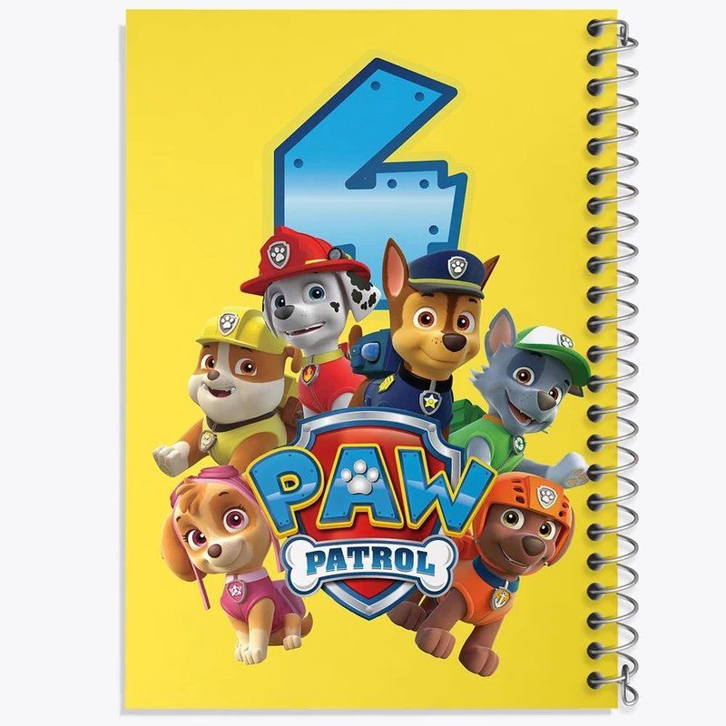 دفتر مشق 100 برگ خندالو طرح سگ های نگهبان Paw Patrol کد 3127