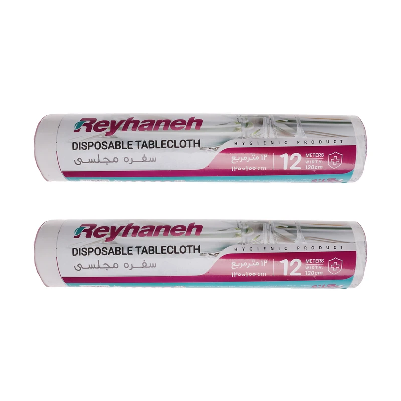 سفره یکبار مصرف ریحانه مدل majles دو بسته 12 عددی