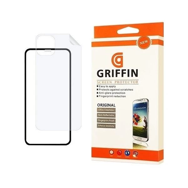 محافظ صفحه نمایش گریفین مدل  2FN مناسب برای گوشی موبایل اپل iPhone 12 Pro Max به همراه محافظ پشت گوشی
