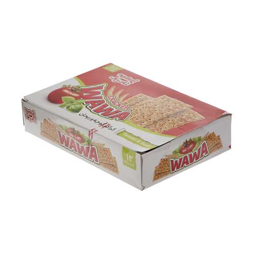 کراکر گوجه و ریحان واوا نادری - 30 گرم بسته 12 عددی