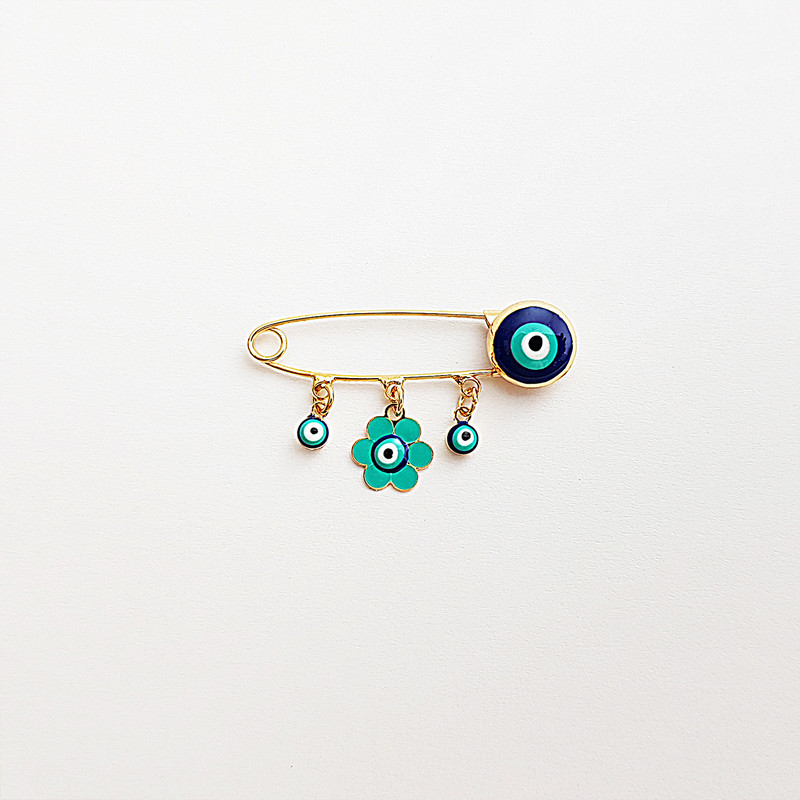 سنجاق سینه دخترانه مدل چشم نظر