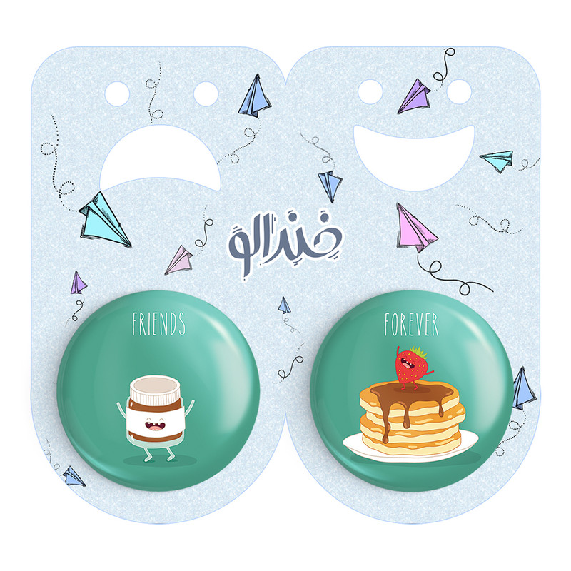 مگنت خندالو مدل بست فرند Best Friends کد A119 مجموعه 2 عددی