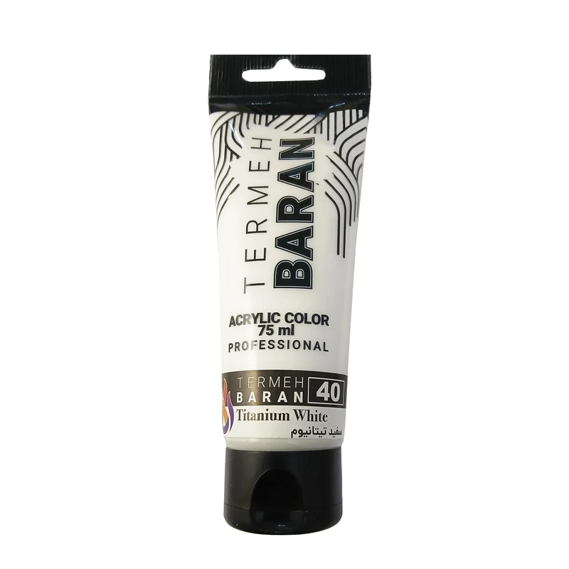 رنگ اکریلیک ترمه باران مدل حرفه ای کد 40 حجم 75 میلی لیتر