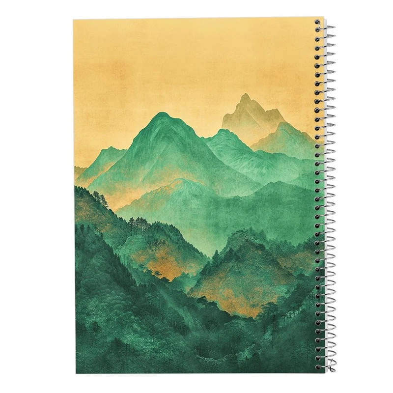 دفتر شطرنجی 50 برگ مدوپد طرح طبیعت کد DF15385