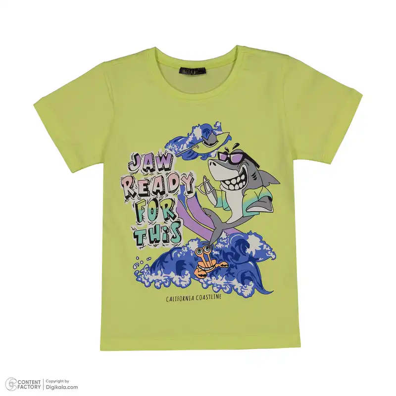 ست تی شرت و شلوارک پسرانه اوزکان مدل ترک 4316913