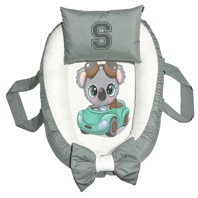 تشک غلت گیر نوزاد پاد آفرین مدل کوالا طرح حرف S