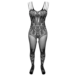 لباس خواب زنانه ماییلدا مدل فانتزی فاق باز کد 4855-7023 رنگ مشکی