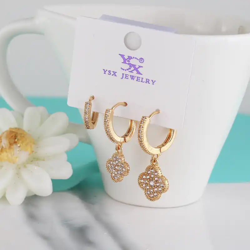 گوشواره زنانه وای اس ایکس مدل ear658 بسته سه عددی