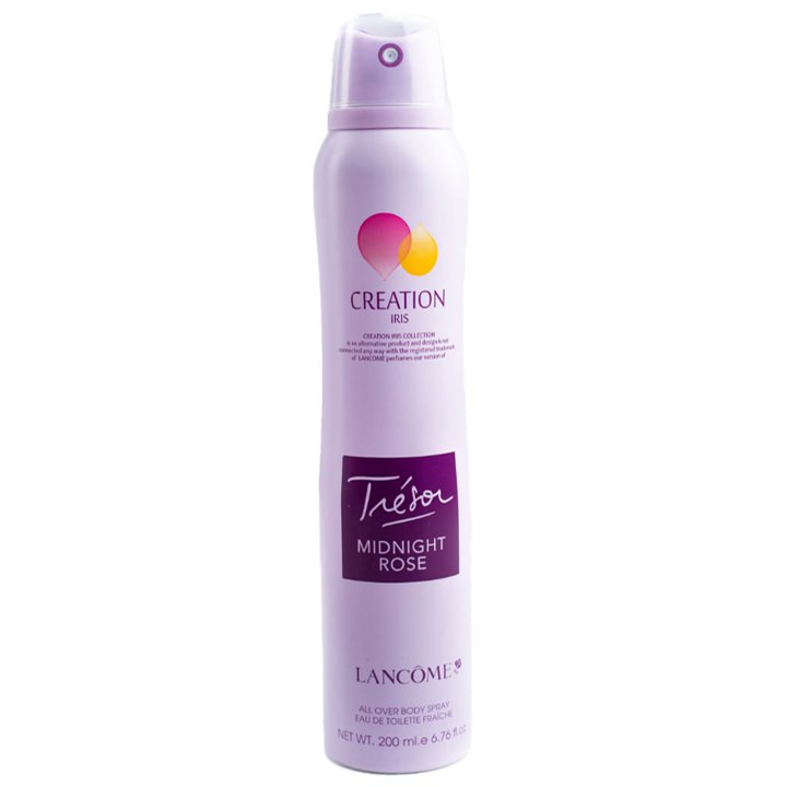 اسپری بدن زنانه کریشن آیریس مدل Tresor Midnight Rose حجم 200 میلی لیتر