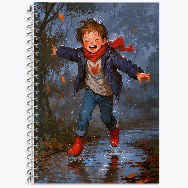 دفتر زبان 50 برگ خندالو مدل دو خط طرح پسرانه کد F5419