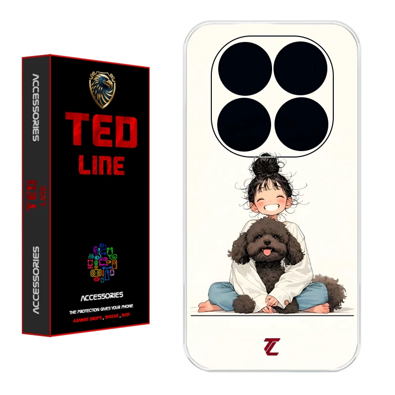 کاور تدلاین طرح سگ کد 1199 مناسب برای گوشی موبایل شیائومی Poco X7 / Redmi Note 14 Pro 4G