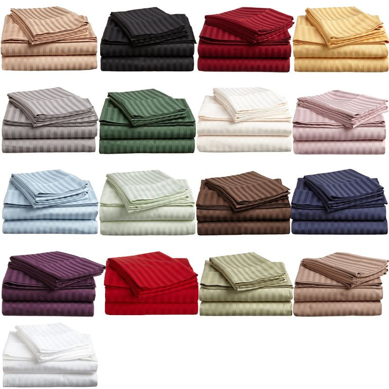 سرویس ملحفه دو نفره 3 تکه ناتوسا مدل هتلی کد 160