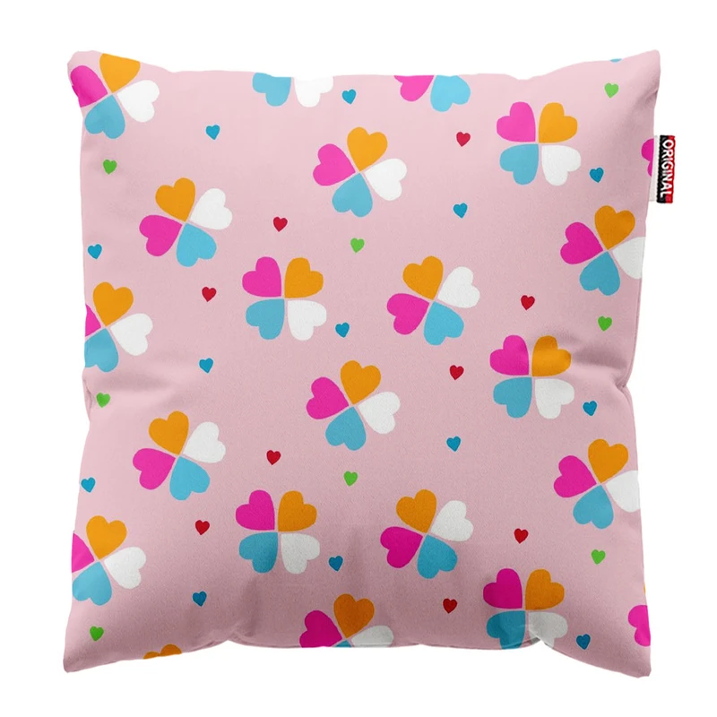  کوسن پاد آفرین طرح گل کد 3097 سایز 30*30 سانتی متر