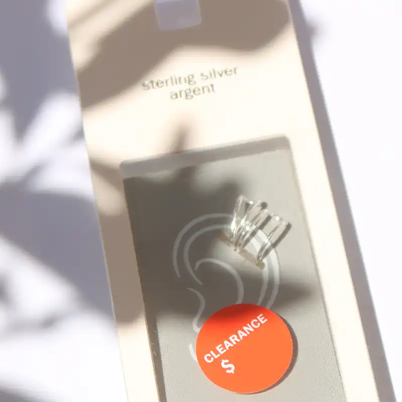 پیرسینگ نقره زنانه مدل مینیمال مجموعه 2 عددی