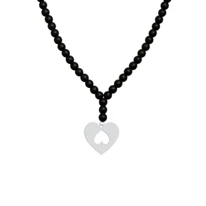 گردنبند نقره زنانه هایکا مدل قلب کد n.ha1-296