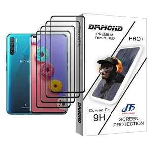 JF Diamond Glass MIX004 Screen Protector For Infinix S5 Pack Of 4