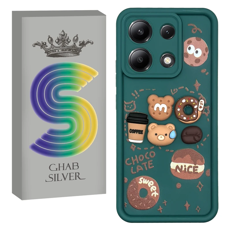 کاور قاب سیلور مدل COFFEE_BEAR مناسب برای گوشی موبایل شیائومی Redmi Note 13 4G