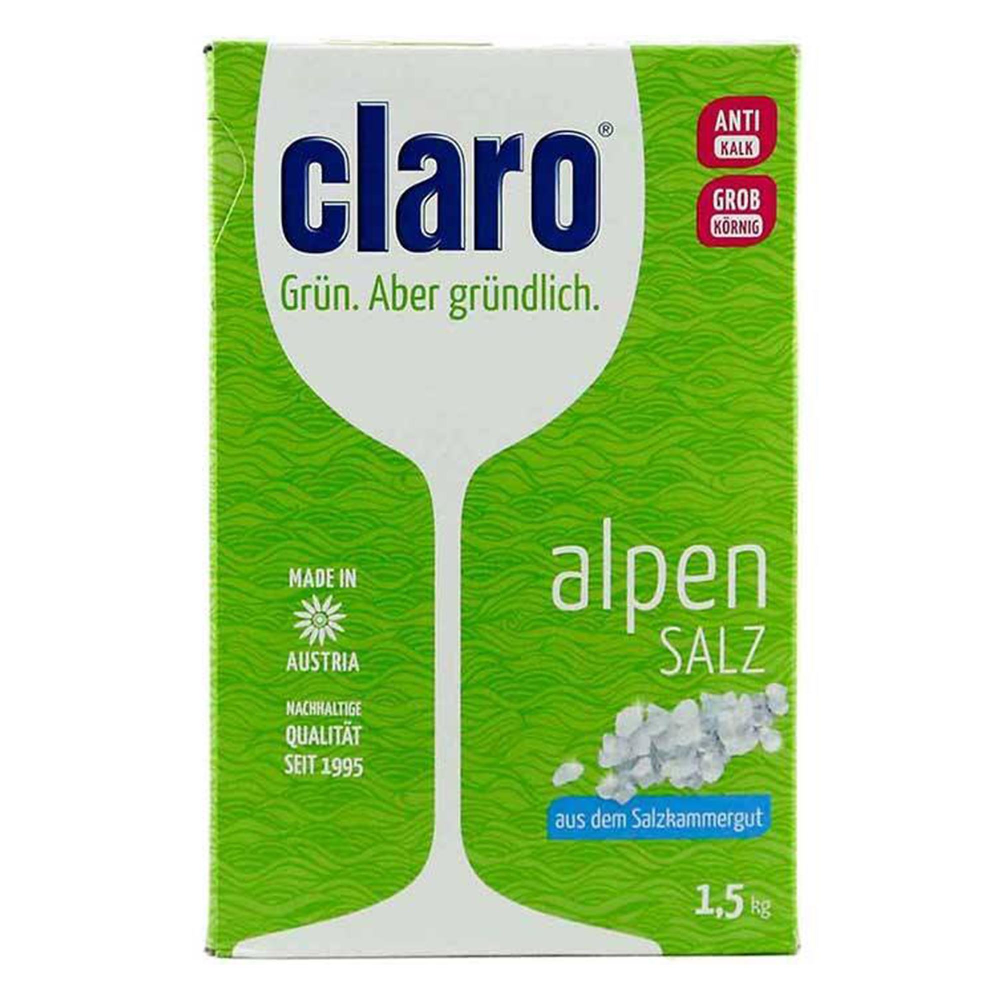 نمک ظرفشویی کلارو مدل Alpen Salz وزن 1.5 کیلوگرم