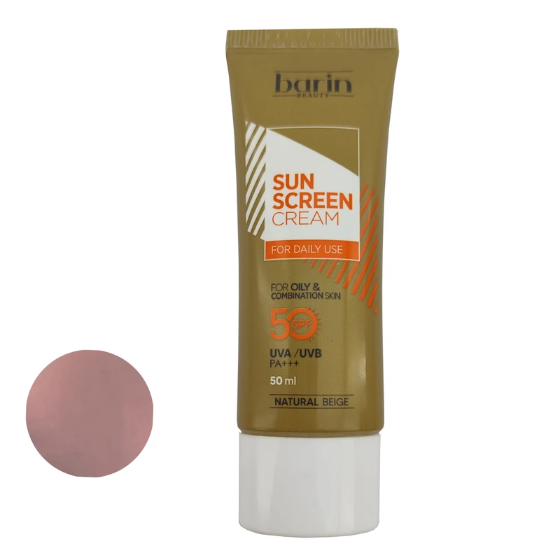 کرم ضد آفتاب رنگی بارین بیوتی SPF 50 مدل NB مناسب پوست‌ های چرب و مختلط حجم 50 میلی‌ لیتر
