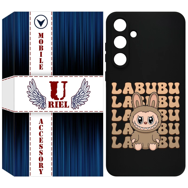 کاور یوریل قاب مدل KSH کد 134 طرح عروسک لبوبو مناسب برای گوشی موبایل سامسونگ Galaxy A55