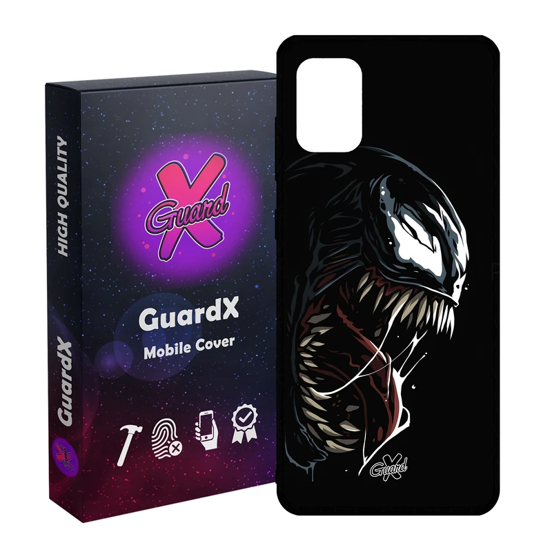 کاور گارد ایکس طرح ونوم مدل Glass10472 مناسب برای گوشی موبایل سامسونگ Galaxy A31