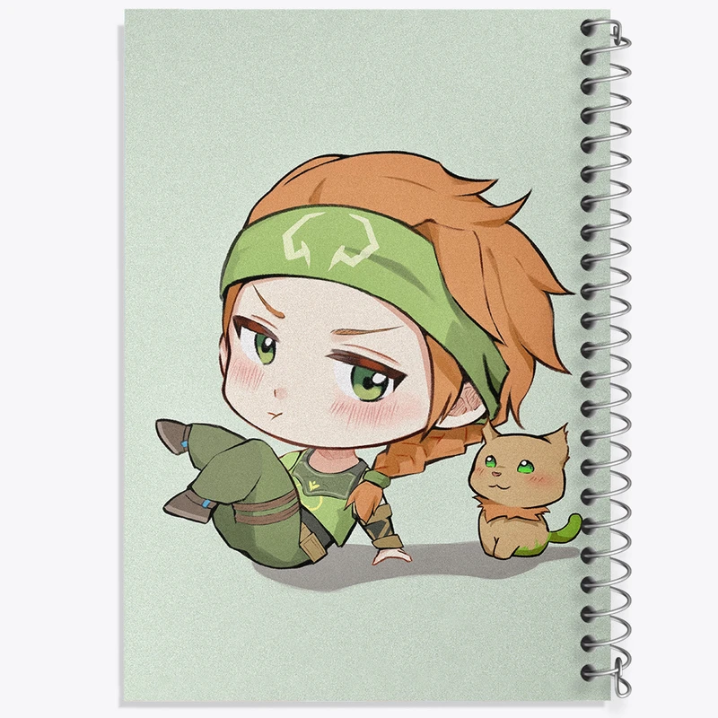 دفتر لیست خرید 50 برگ خندالو طرح بازی ولورانت (Valorant) کد 33061