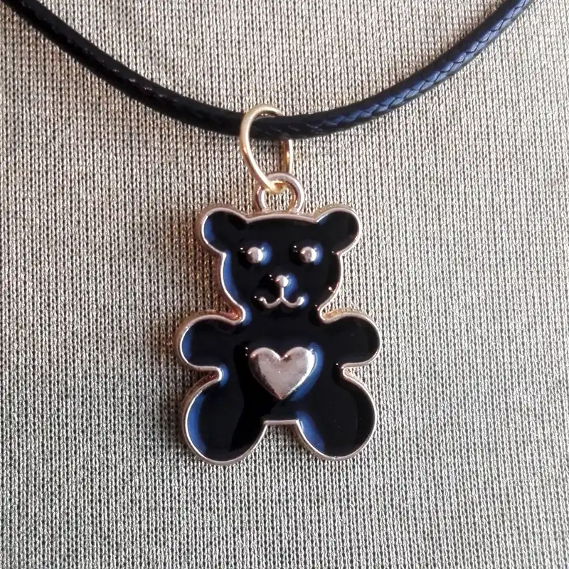 گردنبند دخترانه مدل خرسی