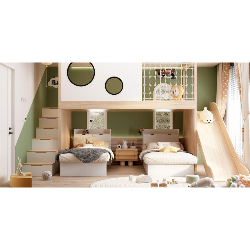 تخت خواب یک نفره اسمردیس مدل +R105 - MDF سایز 200x90 سانتی متر