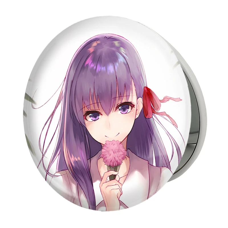 آینه جیبی خندالو طرح ساکورا انیمه فیت استی نایت Fate Stay Night مدل تاشو کد 22753 
