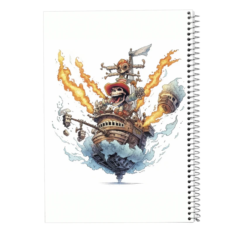 دفتر مشق 100 برگ مدوپد مدل وان پیس One Piece کد DF10765