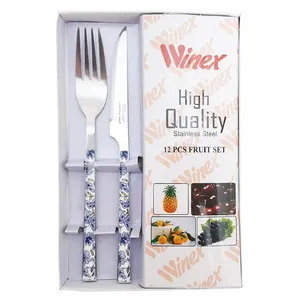 ست کارد و چنگال میوه خوری 12 پارچه وینکس کد Vin3