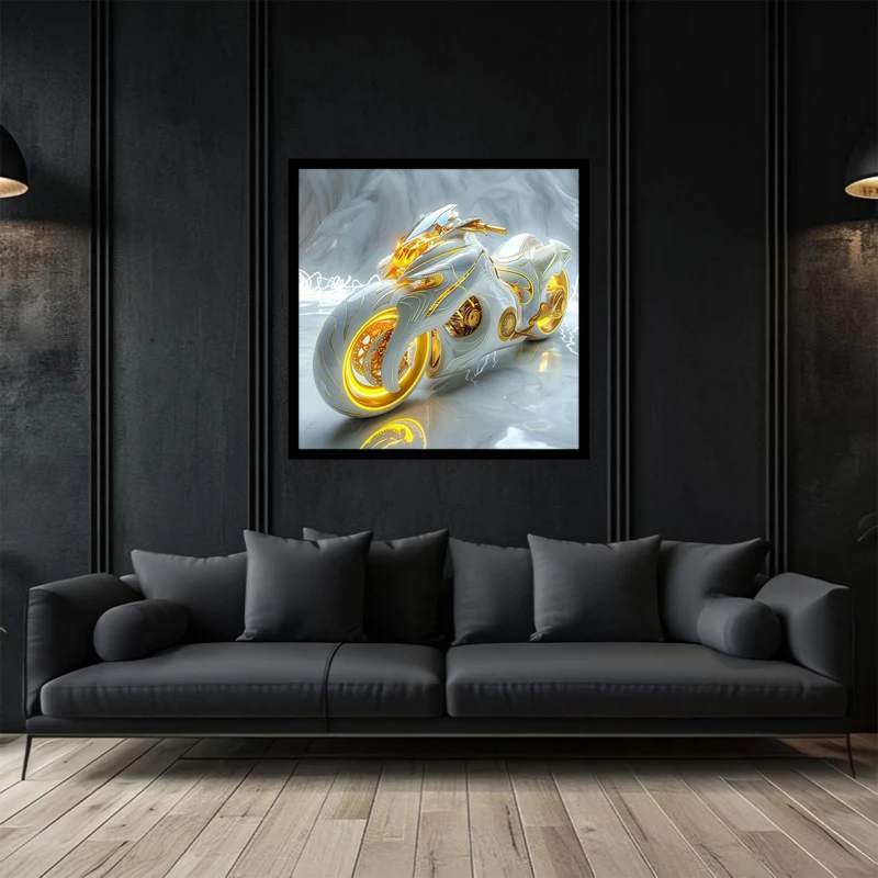 تابلو بکلیت طرح موتور سیکلت مدرن و لوکس مدل B-bu2808