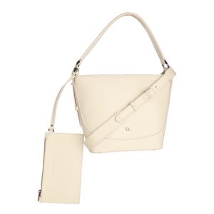 کیف دستی زنانه چرم مشهد مدل S5301-092 به همراه کیف لوازم آرایش