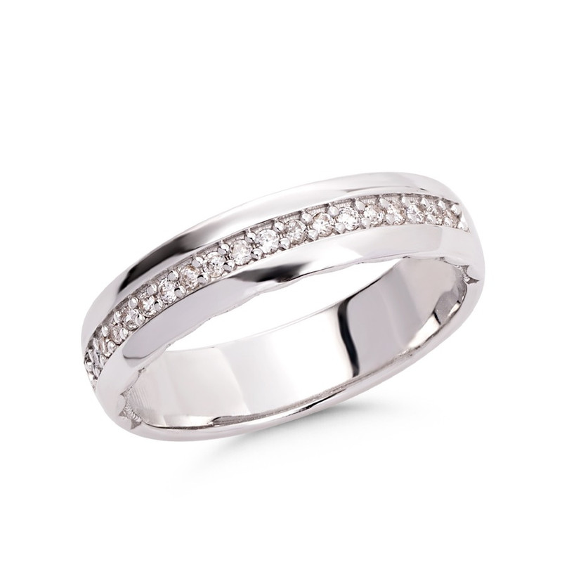 انگشتر طلا 18 عیار زنانه کیمیا زر مدل پایه جواهر لوکس بارمان کد 1352R سایز 53