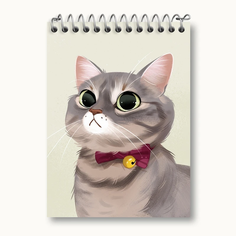 دفتر یادداشت 50 برگ خندالو مدل گربه کد 28238