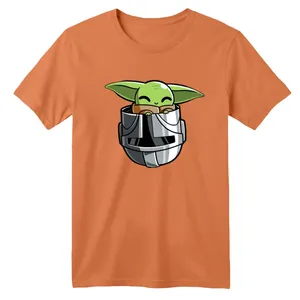 تی شرت آستین کوتاه بچگانه مدل بیبی یودا کد 01 رنگ گلبهی