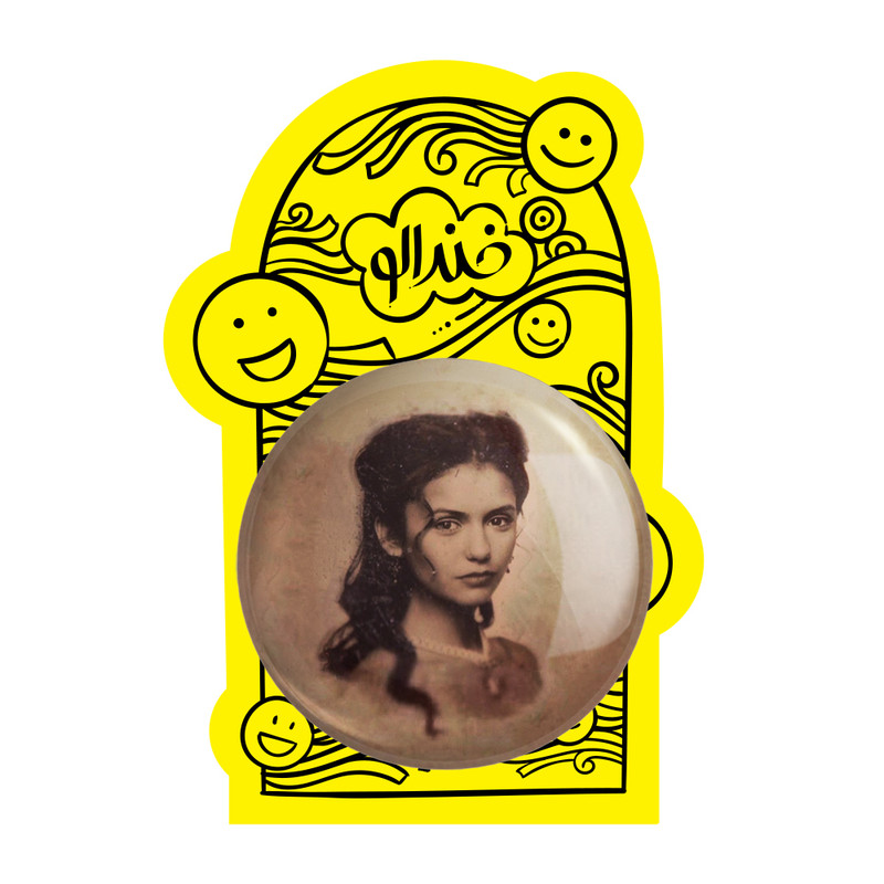 آینه جیبی خندالو طرح کاترین پیرس خاطرات یک خون آشام The Vampire Diaries مدل تاشو کد 20258