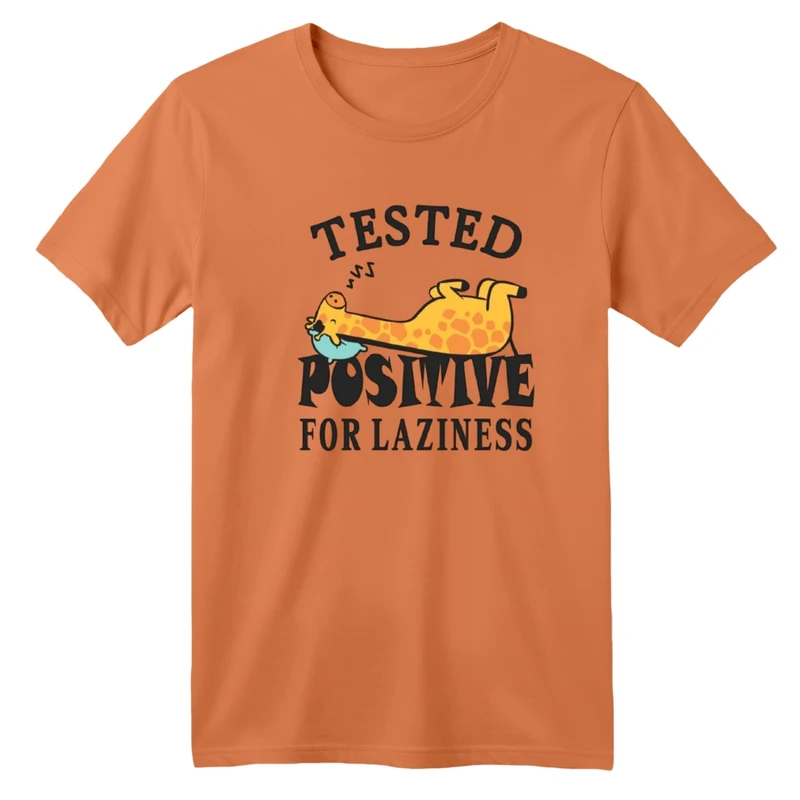 تی‌شرت لانگ آستین کوتاه یقه گرد
 بچگانه مدل زرافه خوابیده