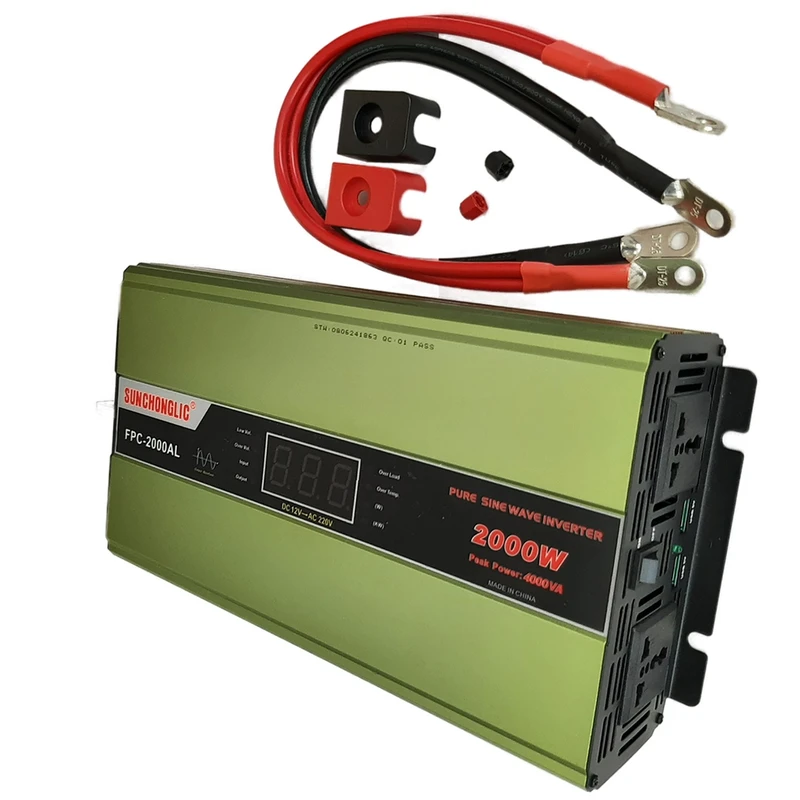 عکس شماره 5 : اینورتر تمام سینوسی 12ولت به 220 ولت سانچونگلیک مدل fpc-2000al ظرفیت 2000 وات