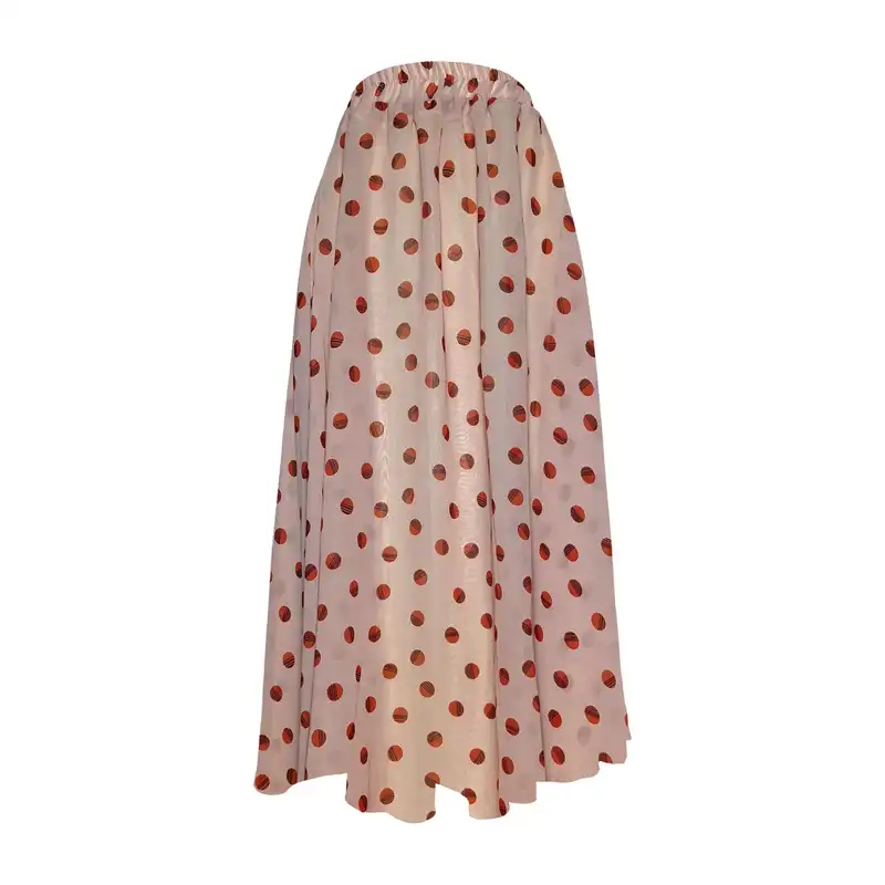 دامن کلوش زنانه مدل H72 رنگ صورتی چرک