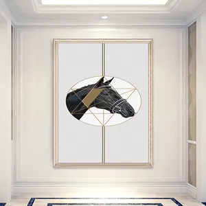 پوستر دیواری سه بعدی مدل نقاشی اسب DRVF1354