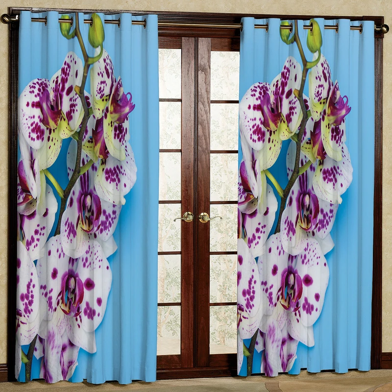 پرده مدل مخمل پانچی کد 2418T2 سایز 200x140 سانتی متر