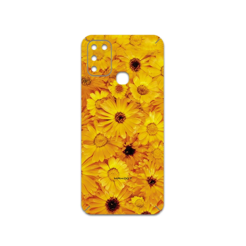 برچسب پوششی ماهوت مدل Yellow-Flower مناسب برای گوشی موبایل اینفینیکس Hot 11 Play