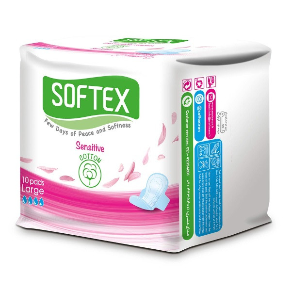 نوار بهداشتی سافتکس مدل Sensitive بسته 4 عددی